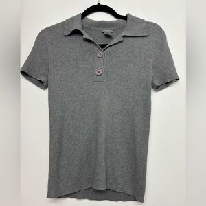 Ann Taylor Ribbed Polo Sweater